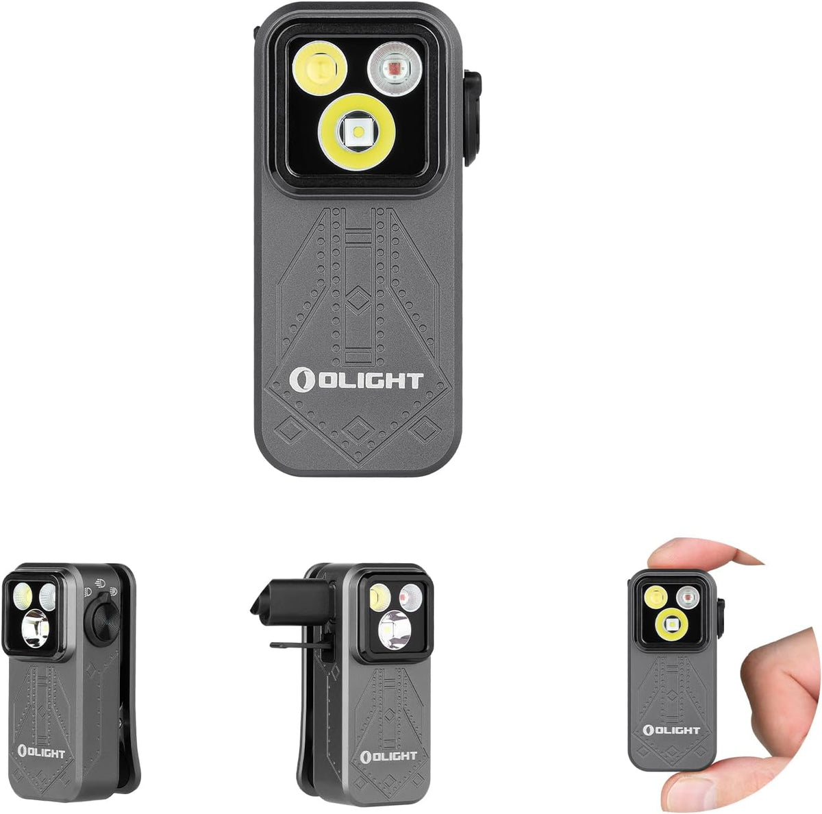 Oclip Pro Rechargeable EDC Clip-On Flashlight, Phantom Squadron