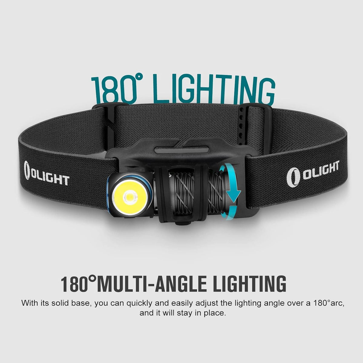 Perun 2 Mini Headlamp Rechargeable, 1100 Lumens, Red Light, Black