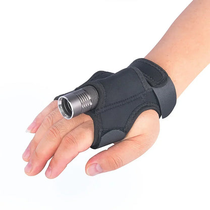 Scuba Diving LED Flashlight Holder Light Wrist Arm Mount Strap Outdoor Underwater Hands Free Glove Illumination Accessories