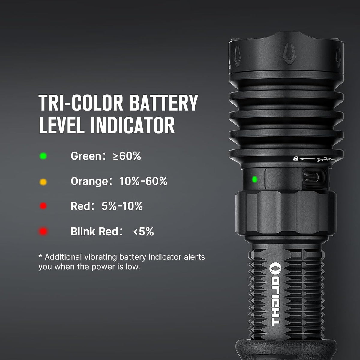 Warrior X 4 Rechargeable Tactical Flashlight Bright Light Black