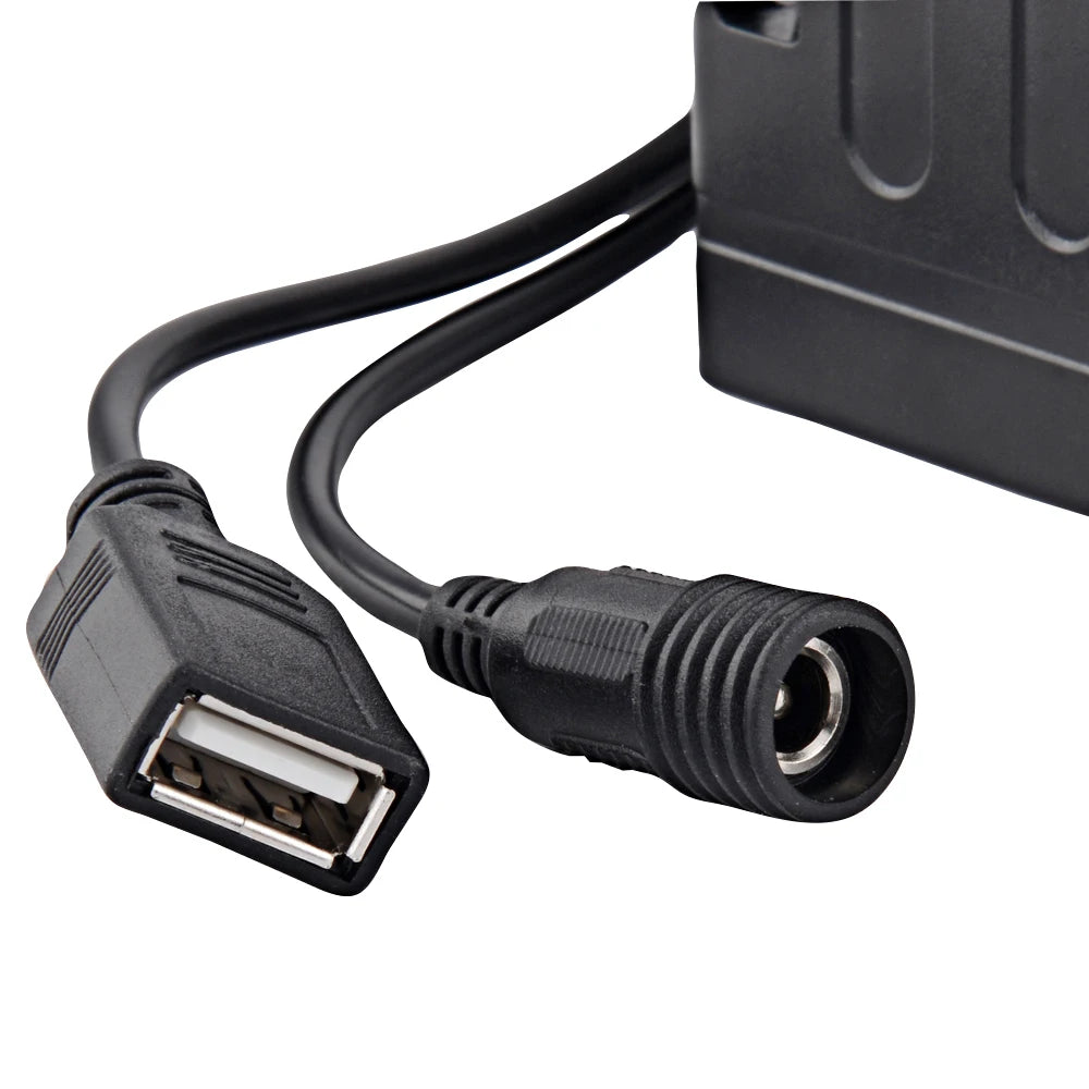 EB03 Waterproof 18650 Battery Pack Case USB Charging Phone DC 8.4V Mobile Battery Power Bank Box for Led Bike Light