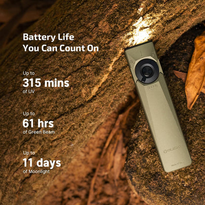 Arkfeld Ultra EDC Flat Flashlight Rechargeable, OAL, Olive-Green NW