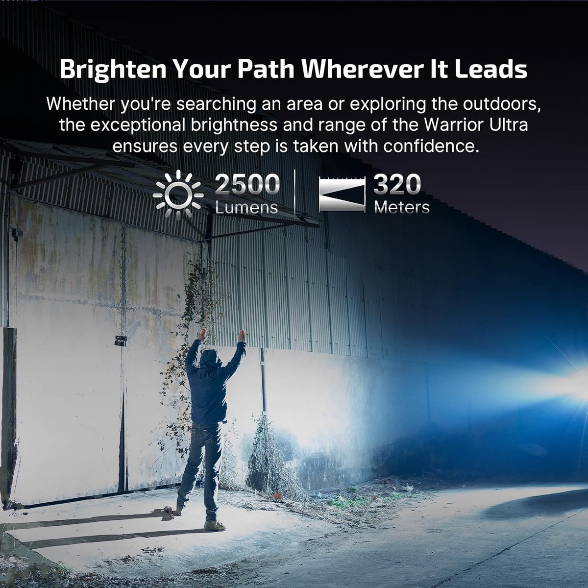 Warrior Ultra Tactical Rechargeable Flashlight LED S&S Edition