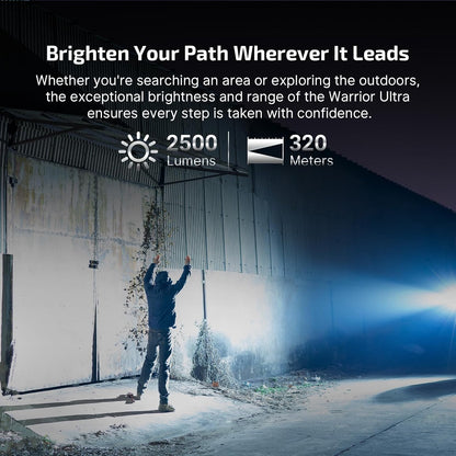 Warrior Ultra Tactical Rechargeable Flashlight LED S&S Edition