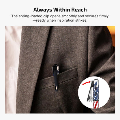 O'Pen 3 Pen Light, USB-C Rechargeable EDC Flashlight, Stars Stripes