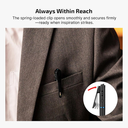 O'Pen 3 Pen Light, USB-C Rechargeable EDC Flashlight, Black