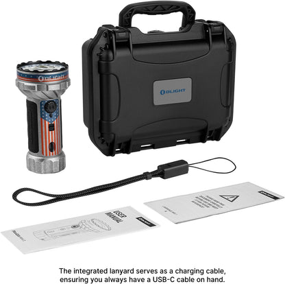 Marauder Mini 2 High Lumen Flashlight 5 Lighting Modes Star&Stripes