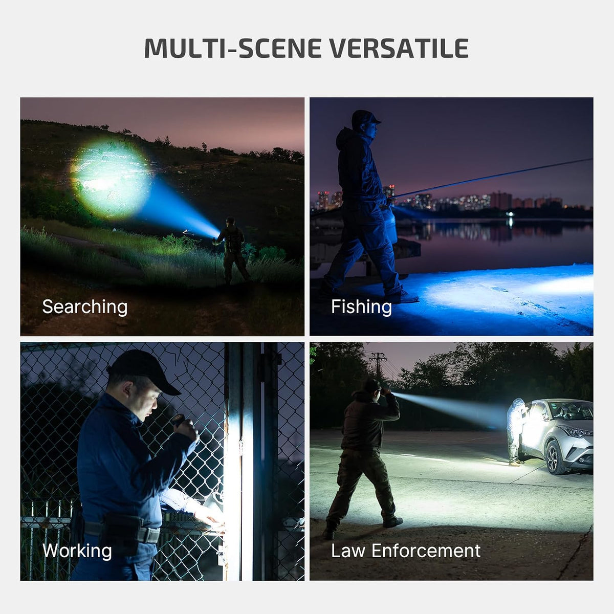 Marauder Mini Powerful Flashlight RGB Lights Black