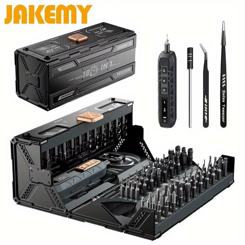 180 in 1 Magnetic Screwdriver Set - Precision Drill Bits Electric Screwdriver Kit Iphone Glasses Laptop Watch Repair Tool
