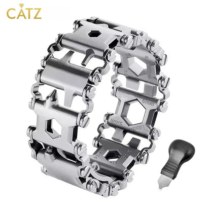 Multifunctional Bracelet Stainless Steel Men'S Outdoor Tool Bracelet 29 in 1 Bracelet European and American Couple Watch Strap