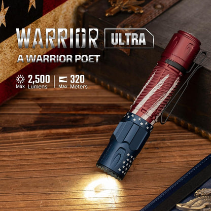 Warrior Ultra Tactical Rechargeable Flashlight LED S&S Edition