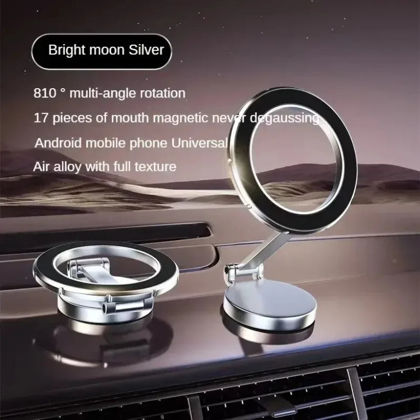 Magnetic Car Phone Holder Support Foldable Desktop Smartphone Mount Stand for Magsafe Iphone 16 15 14 13 12 for Samsung Xiaomi