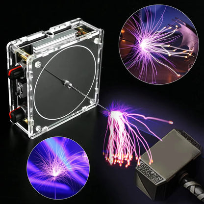 Mini Bluetooth Music Tesla Coil Arc Plasma Loudspeaker Wireless Transmission Experiment Desktop Toy Model