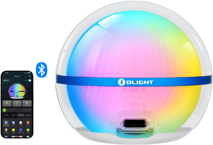 Sphere C Smart Night Light, RGB Dimmable, USB-C Rechargeable, White