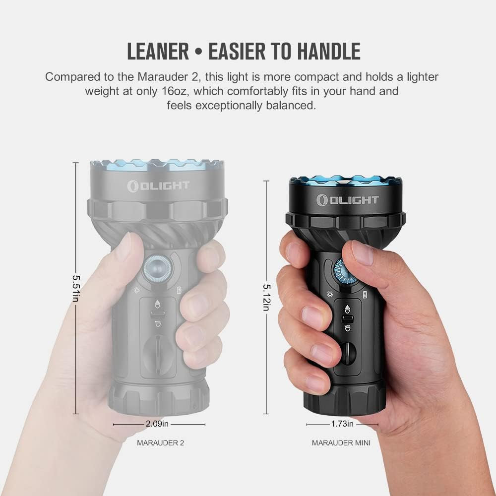 Marauder Mini Powerful Flashlight RGB Lights Black