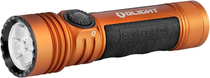 Seeker 4 Pro Rechargeable Flashlights, Bright High Lumens Orange