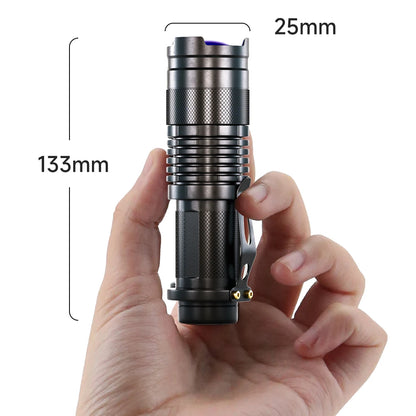 Ultra Violet LED Flashlight Blacklight Light 395/365NM Inspection Lamp Torch Light UV Lamp Zoomable 3 Mode Ultraviolet Lamp