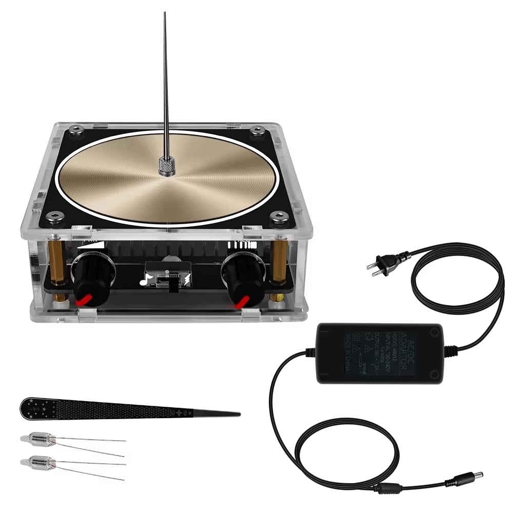 Mini Bluetooth Music Tesla Coil Arc Plasma Loudspeaker Wireless Transmission Experiment Desktop Toy Model