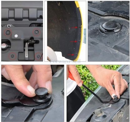 Car Plastic Retainer Clips Automobile Fender Push Pin Rivet Door Trim Panel Retainer Automobile Bumper Mixed Size Fasteners Tool