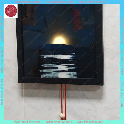 Kinetic Sunrise Sunset Wall Lamp Adjustable Dual Pull Ropes Night Light Moves with the Sun Bedroom Decorative Wall Light Gift