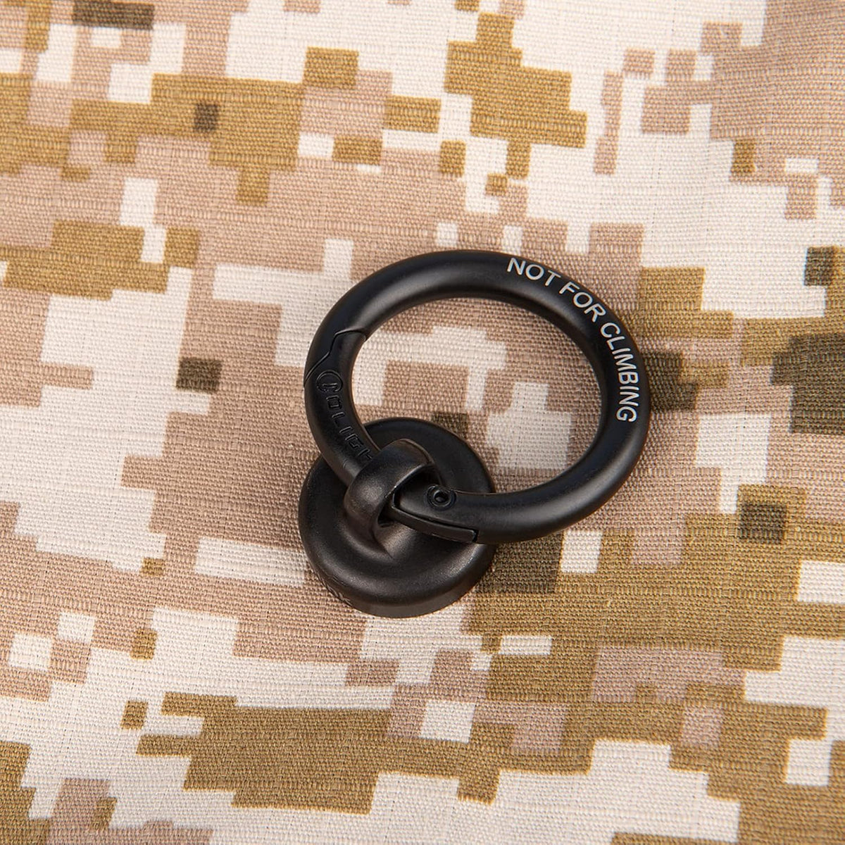 OLINK Portable Magnetic Hook Compatible with Flashlights, Obulb Series, Stainless-Made Carabiner-Style Ring (Black)