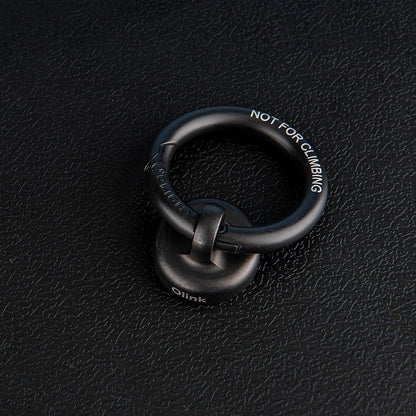 OLINK Portable Magnetic Hook Compatible with Flashlights, Obulb Series, Stainless-Made Carabiner-Style Ring (Black)