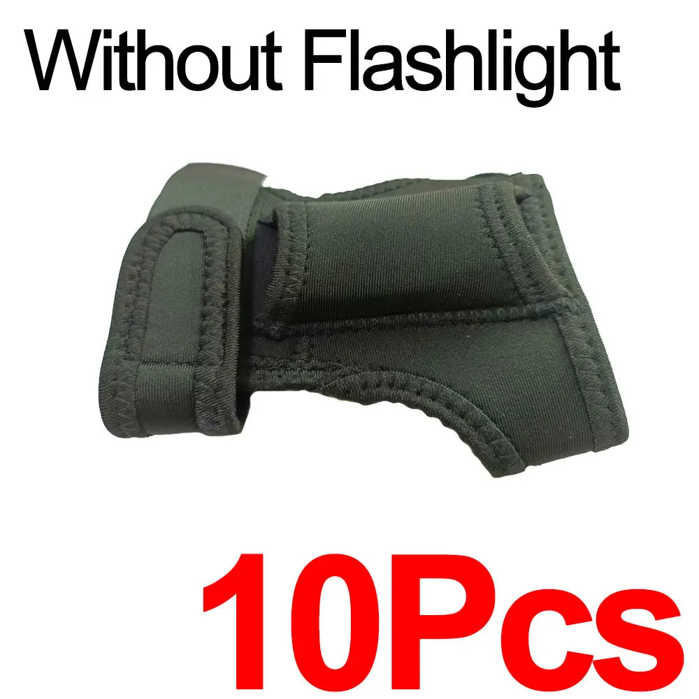 Scuba Diving LED Flashlight Holder Light Wrist Arm Mount Strap Outdoor Underwater Hands Free Glove Illumination Accessories