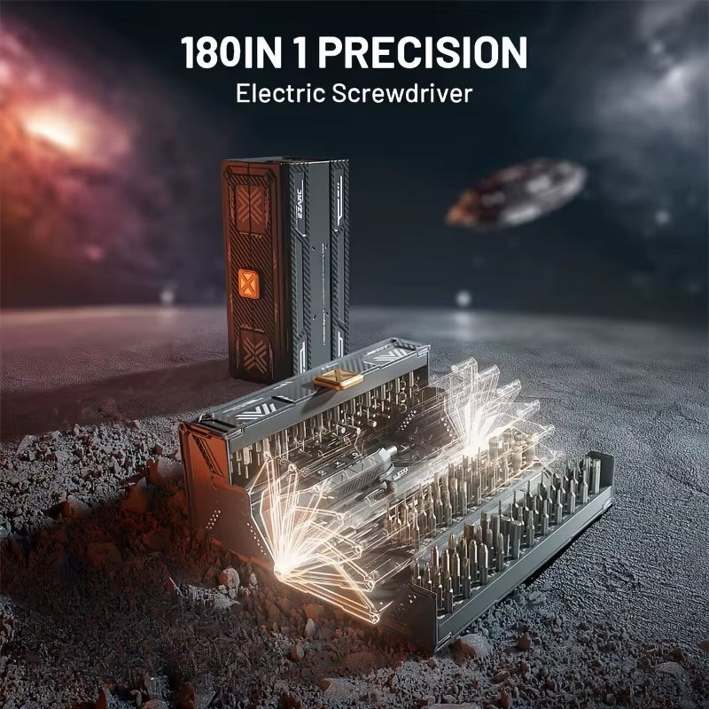 180 in 1 Magnetic Screwdriver Set - Precision Drill Bits Electric Screwdriver Kit Iphone Glasses Laptop Watch Repair Tool