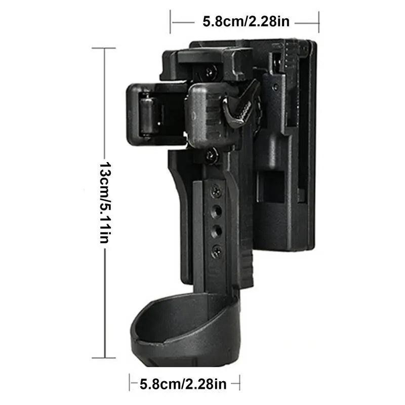 Tactical Flashlight 360 Degree Rotating Baton Holder Baton Holster Flash Light Holders Duty Flashlight Belt Portable Tool Pouch