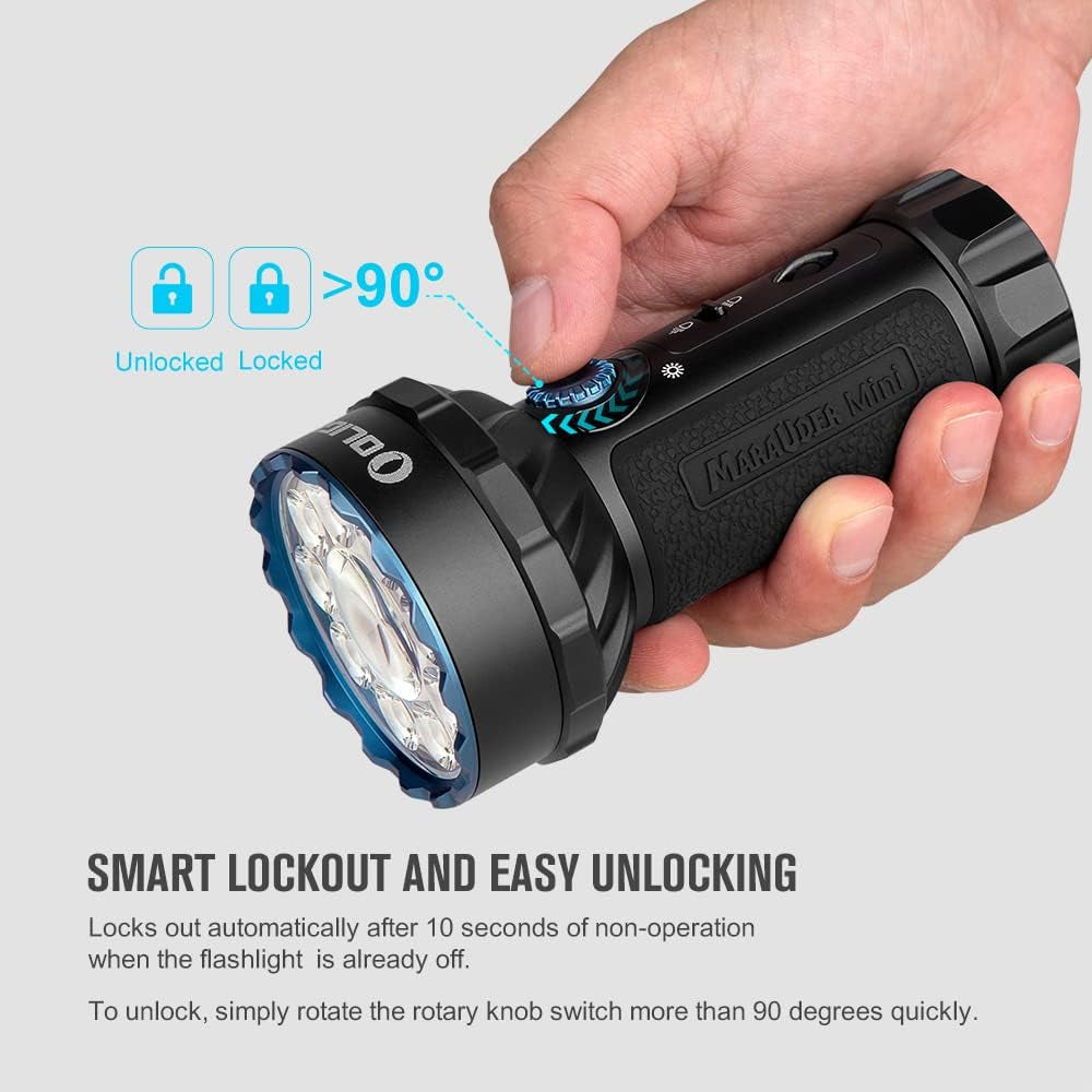 Marauder Mini Powerful Flashlight RGB Lights Black