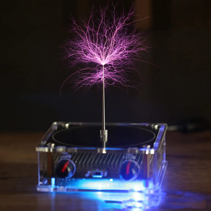Mini Bluetooth Music Tesla Coil Arc Plasma Loudspeaker Wireless Transmission Experiment Desktop Toy Model