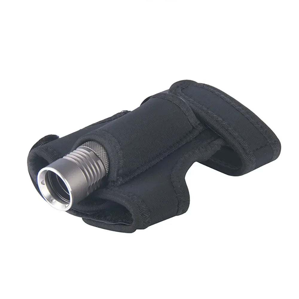Scuba Diving LED Flashlight Holder Light Wrist Arm Mount Strap Outdoor Underwater Hands Free Glove Illumination Accessories