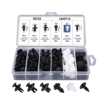 Car Plastic Retainer Clips Automobile Fender Push Pin Rivet Door Trim Panel Retainer Automobile Bumper Mixed Size Fasteners Tool