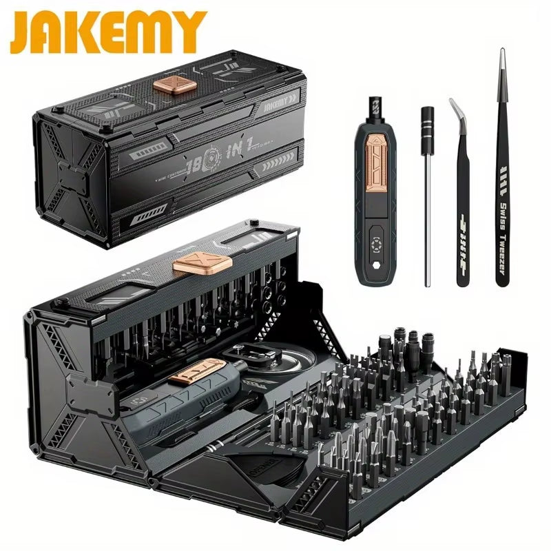180 in 1 Magnetic Screwdriver Set - Precision Drill Bits Electric Screwdriver Kit Iphone Glasses Laptop Watch Repair Tool