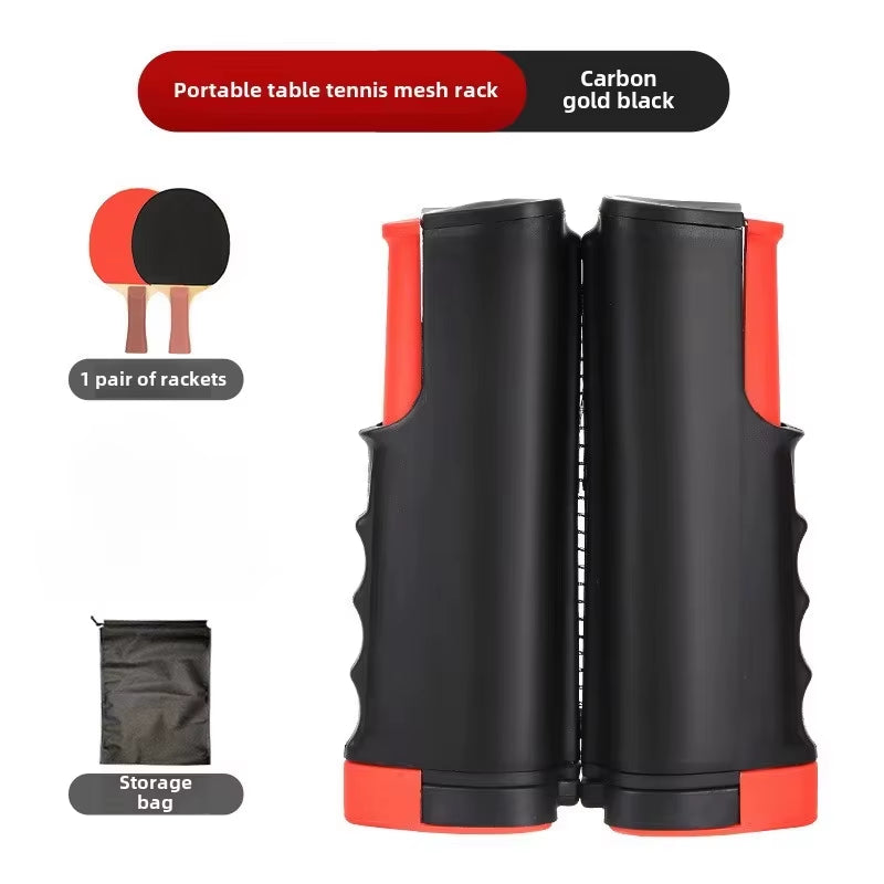 Table Tennis Net Ping Pong Rack Retractable with Ping-Pong Racket Universal