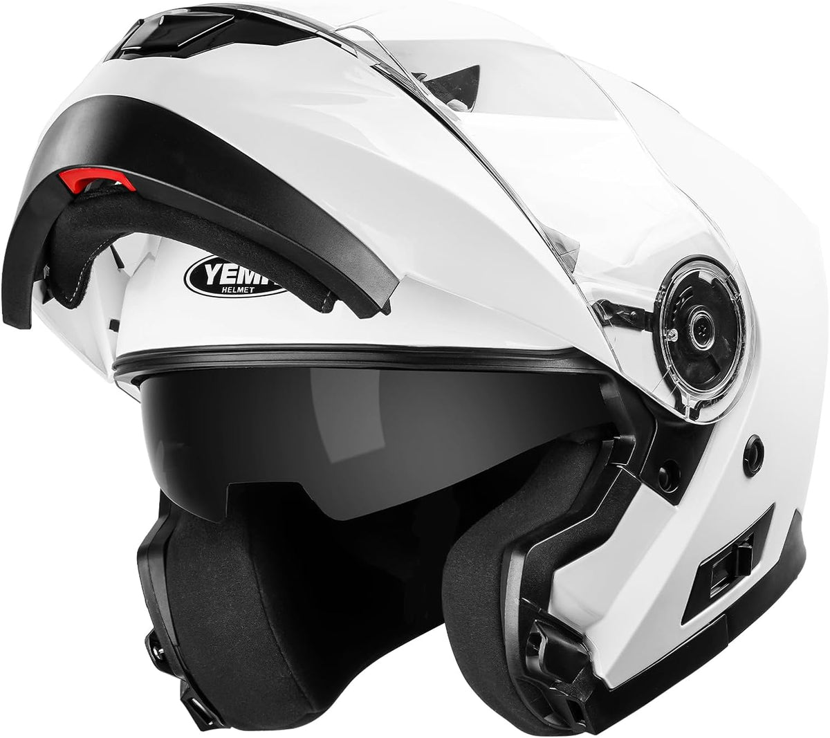 Modular Motorcycle Helmets, DOT Approved Full Face Motorcycle Helmet with with Flip up Dual Visor for Men & Women - Street, Scooter, ATV, E-Bike
