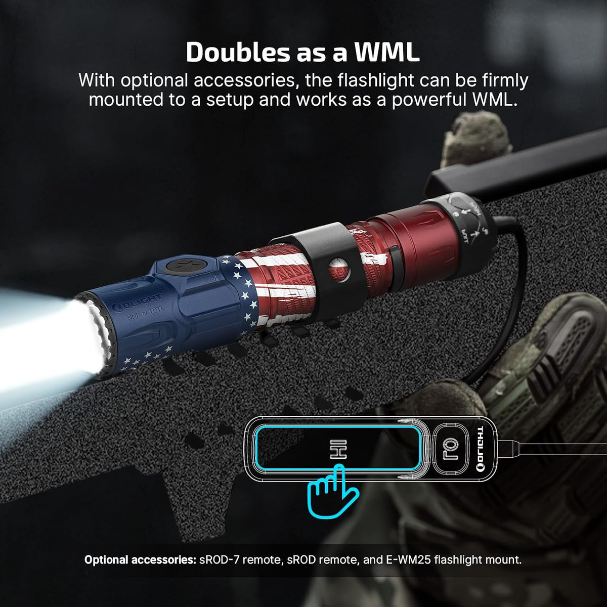Warrior Ultra Tactical Rechargeable Flashlight LED S&S Edition