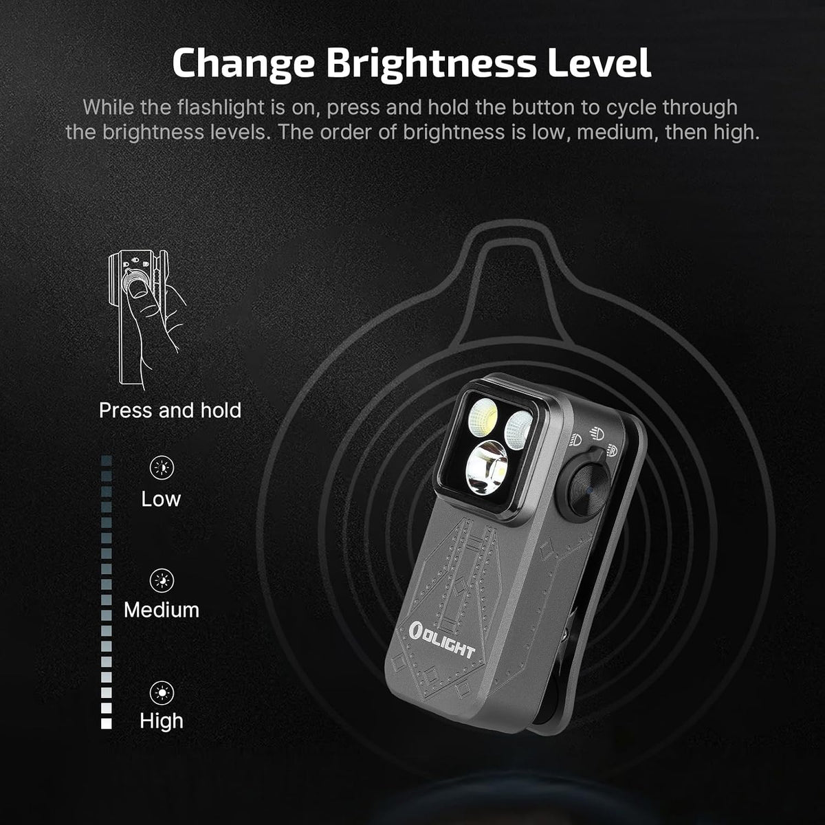 Oclip Pro Rechargeable EDC Clip-On Flashlight, Phantom Squadron
