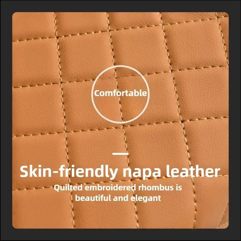 Car Armrest Box 7.5Cm Thicken Height Pad Arm Rest Cushion with Pocket Tissue Cup Holder Memory Cotton Elbow Support Height Pad