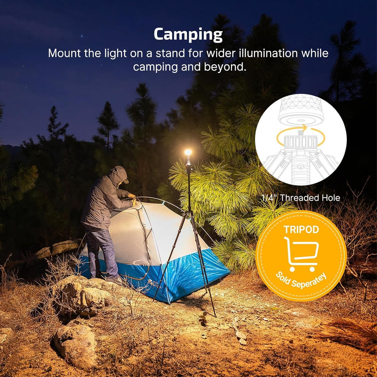 Prowess Rechargeable Flashlights, Bright Light with Holster Orange