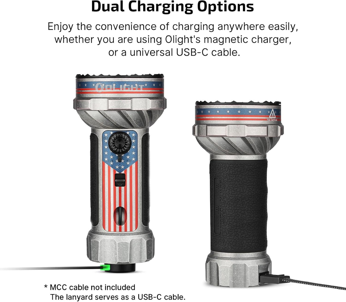 Marauder Mini 2 High Lumen Flashlight 5 Lighting Modes Star&Stripes