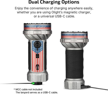 Marauder Mini 2 High Lumen Flashlight 5 Lighting Modes Star&Stripes