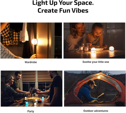 Sphere C Smart Night Light, USB-C Rechargeable RGB with App Control