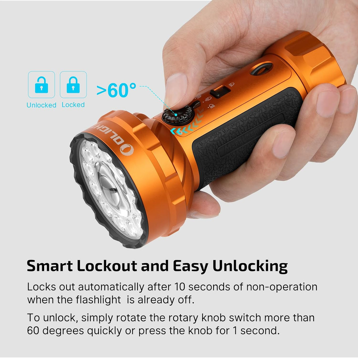 Marauder Mini 2 High Lumen Flashlight 5 Lighting Modes Orange