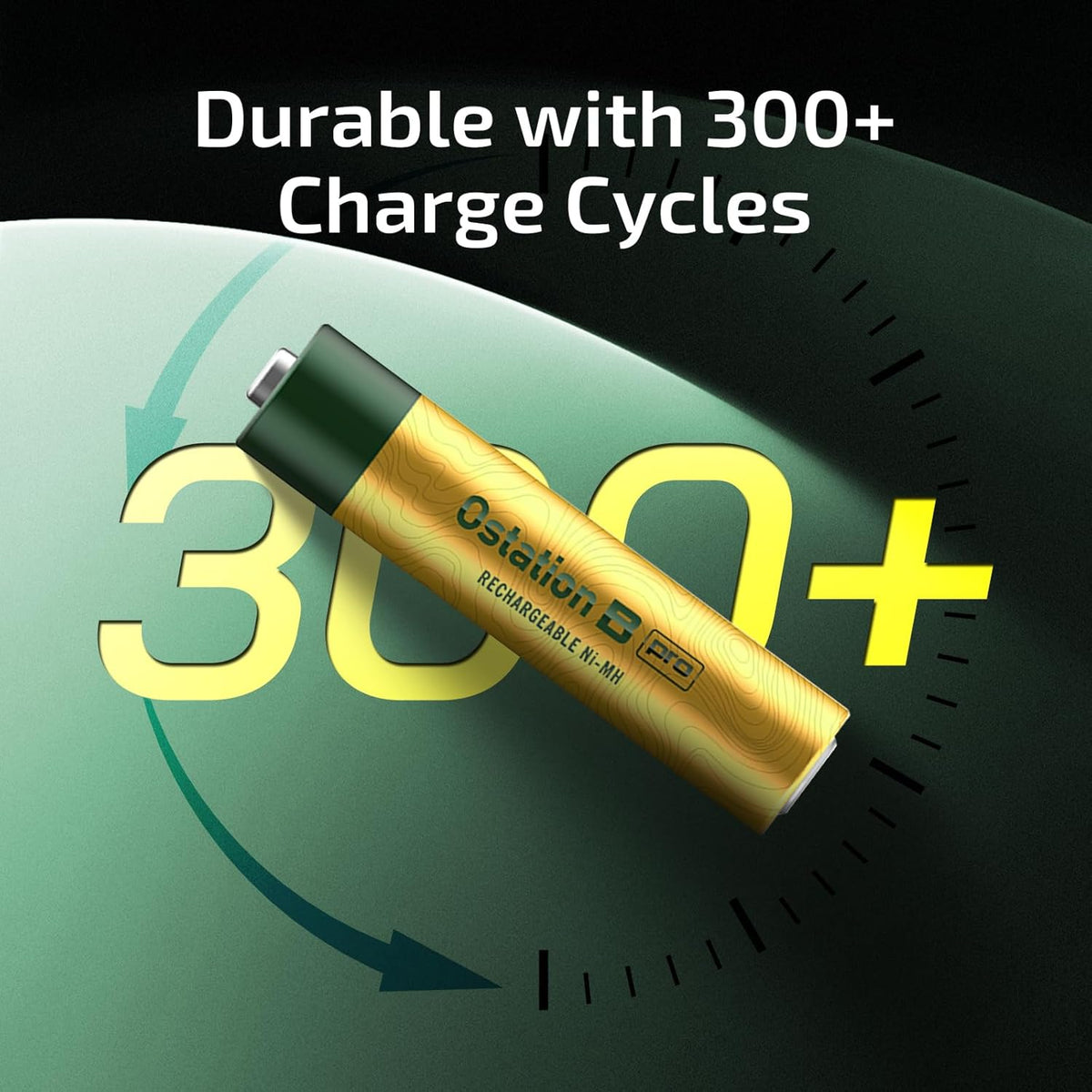 B Pro AAA Rechargeable Nimh Batteries, 12-Count Pack