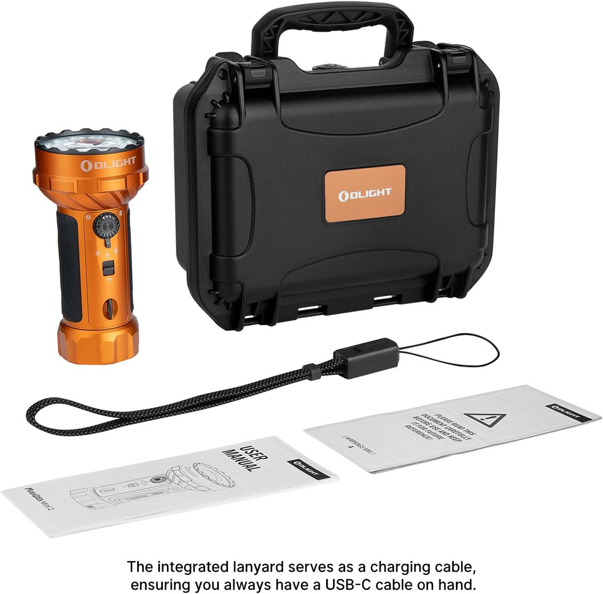 Marauder Mini 2 High Lumen Flashlight 5 Lighting Modes Orange
