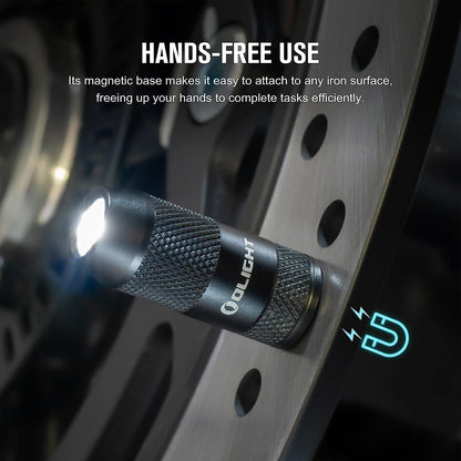 IMINI 2 Rechargeable EDC Keychain Mini Flashlight Black