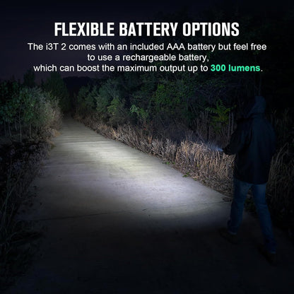 I3T 2 EOS Pocket Small EDC Flashlight (Black)